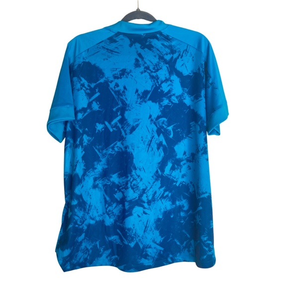 Adidas Women Primeblue Sz 2XL Soccer Football Jersey Bright Blue / Orange NWT - Picture 2 of 8